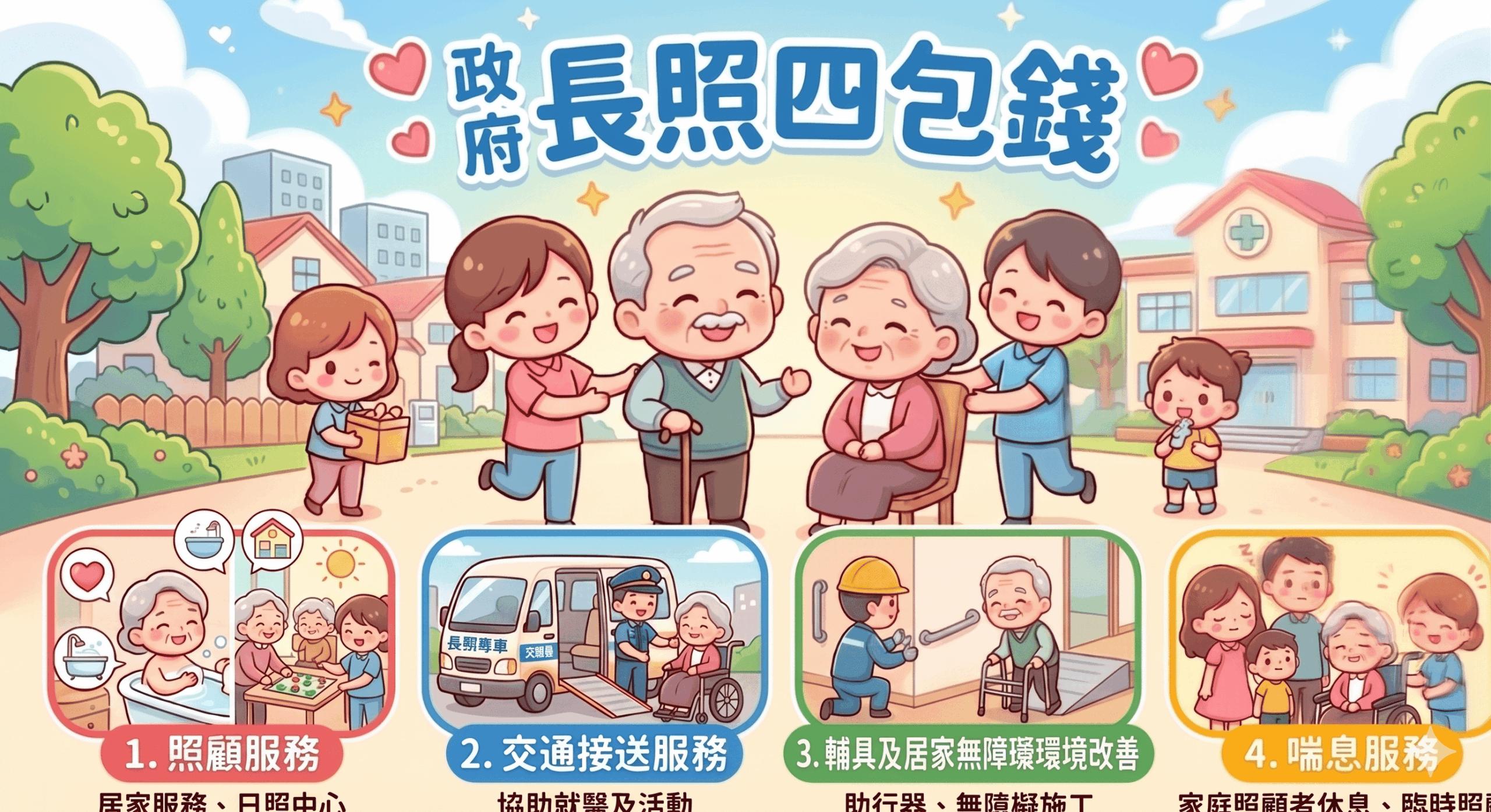 到底什麼是「長照四包錢」？長照服務內容大解密 